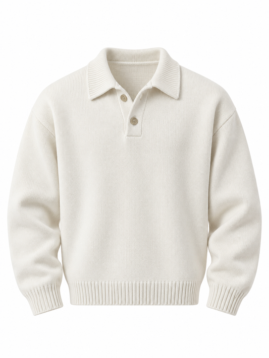 Pull polo Kael Blanc