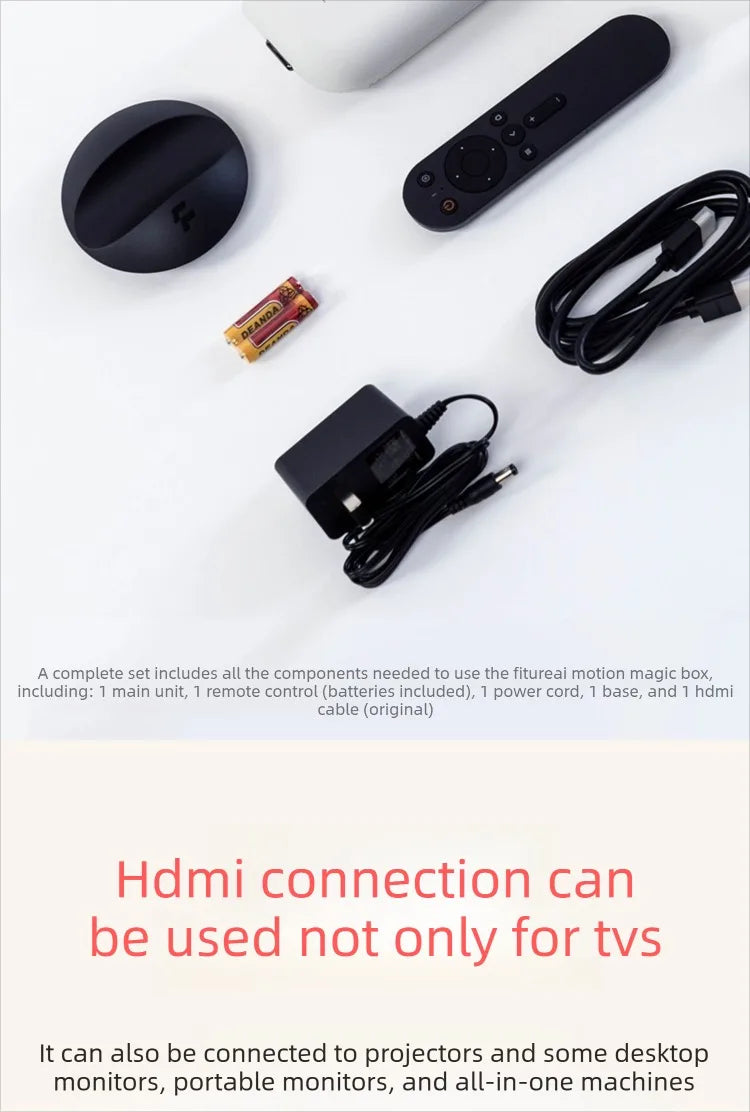 Fitness Magic Box AI, Intelligent Somatosensory Exercise, TV Projection, Console Game Dance Machine Home Fitness Equipment