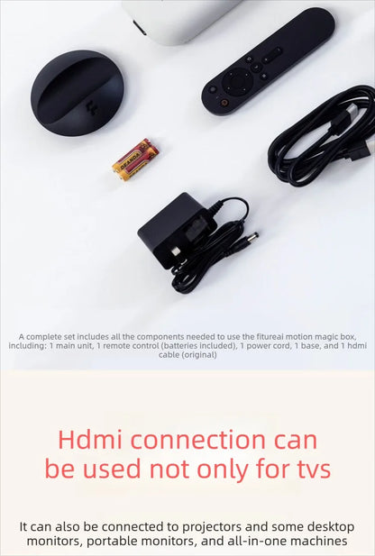 Fitness Magic Box AI, Intelligent Somatosensory Exercise, TV Projection, Console Game Dance Machine Home Fitness Equipment