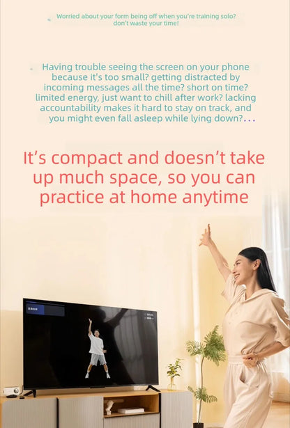 Fitness Magic Box AI, Intelligent Somatosensory Exercise, TV Projection, Console Game Dance Machine Home Fitness Equipment